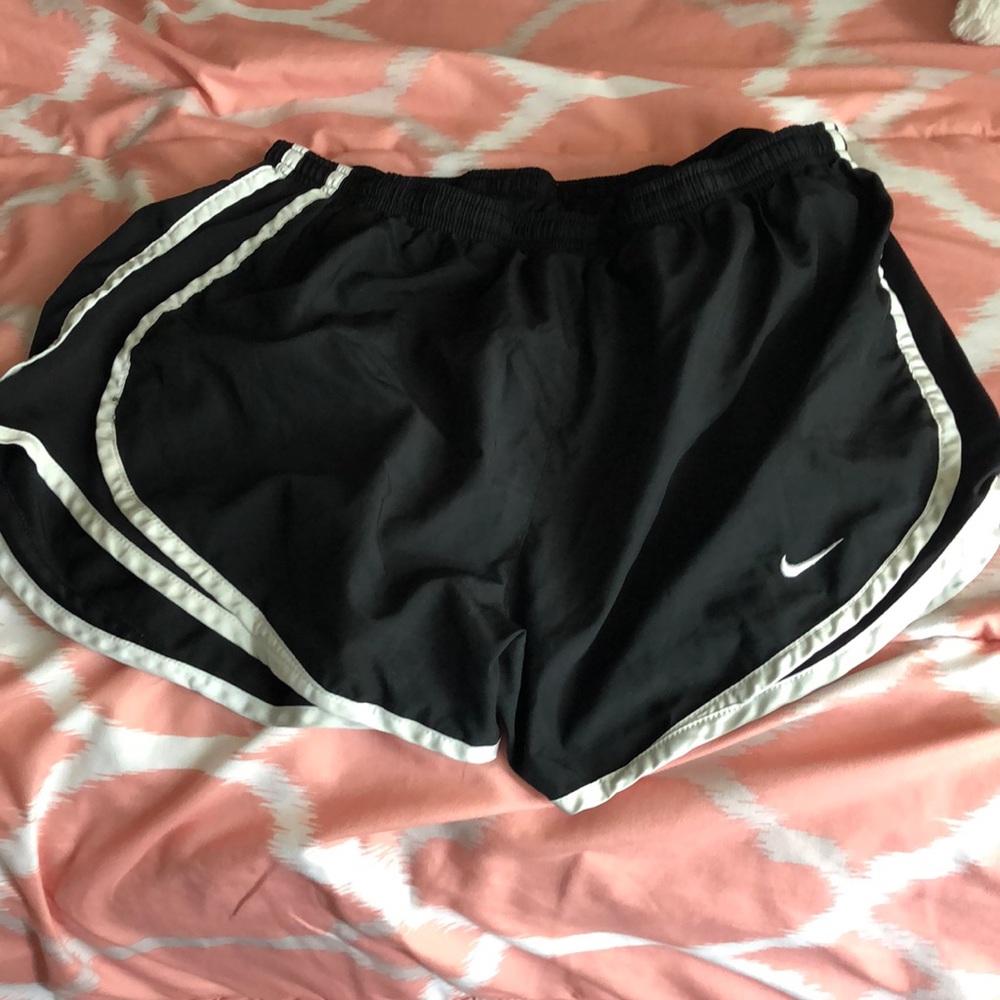 Black athletic shorts